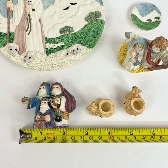 White Religious Tea Set Collection 7 Piece Set - Picture 6 of 15